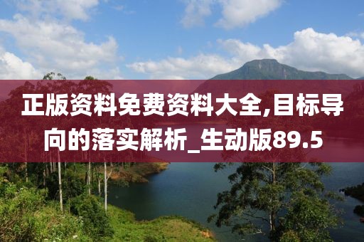 正版资料免费资料大全,目标导向的落实解析_生动版89.5