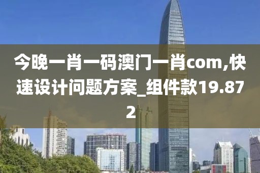 今晚一肖一码澳门一肖com,快速设计问题方案_组件款19.872