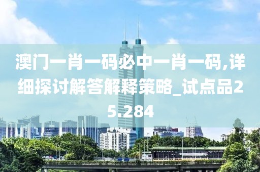 澳门一肖一码必中一肖一码,详细探讨解答解释策略_试点品25.284