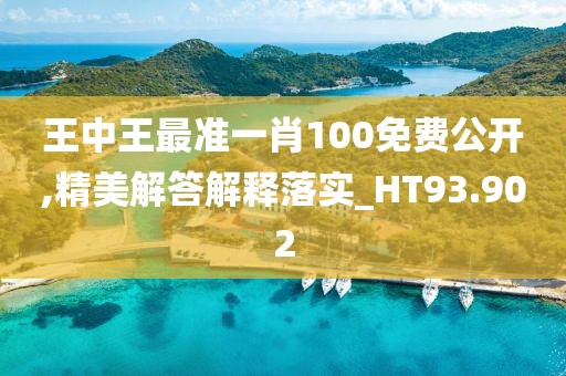 王中王最准一肖100免费公开,精美解答解释落实_HT93.902