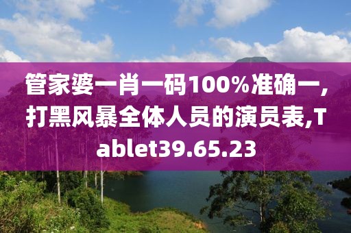 管家婆一肖一码100%准确一,打黑风暴全体人员的演员表,Tablet39.65.23