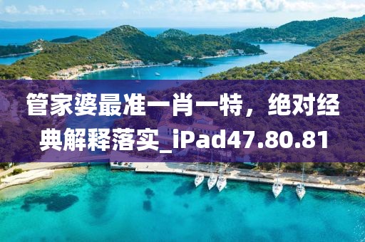 管家婆最准一肖一特，绝对经典解释落实_iPad47.80.81