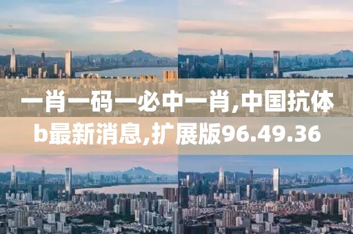 一肖一码一必中一肖,中国抗体b最新消息,扩展版96.49.36