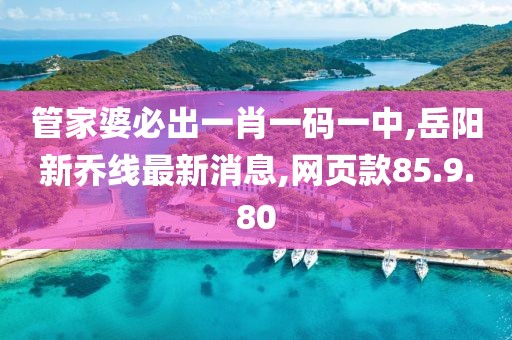 管家婆必出一肖一码一中,岳阳新乔线最新消息,网页款85.9.80