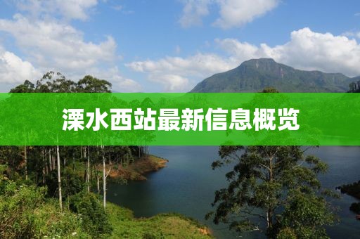 溧水西站最新信息概览