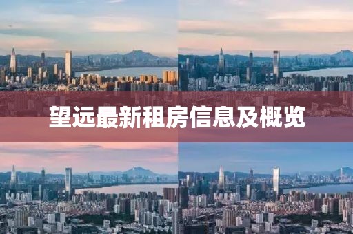 望远最新租房信息及概览