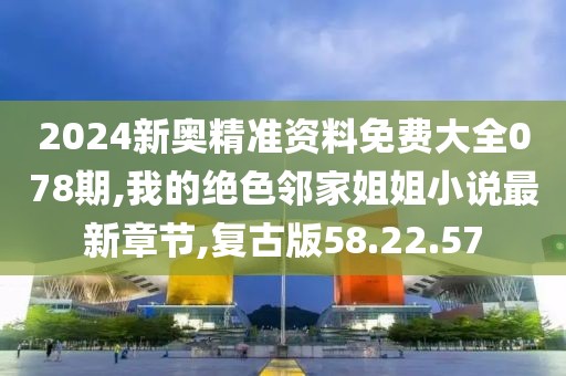 2024新奥精准资料免费大全078期,我的绝色邻家姐姐小说最新章节,复古版58.22.57