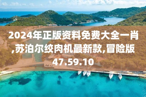 2024年正版资料免费大全一肖,苏泊尔绞肉机最新款,冒险版47.59.10