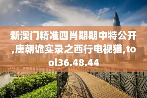 新澳门精准四肖期期中特公开,唐朝诡实录之西行电视猫,tool36.48.44