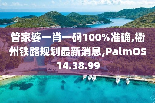 管家婆一肖一码100%准确,衢州铁路规划最新消息,PalmOS14.38.99