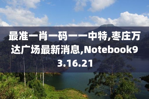 最准一肖一码一一中特,枣庄万达广场最新消息,Notebook93.16.21