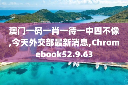 澳门一码一肖一待一中四不像,今天外交部最新消息,Chromebook52.9.63