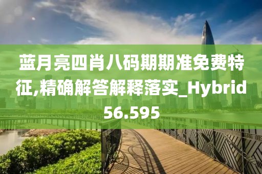 蓝月亮四肖八码期期准免费特征,精确解答解释落实_Hybrid56.595
