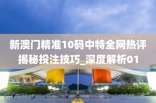 新澳门精准10码中特全网热评揭秘投注技巧_深度解析01