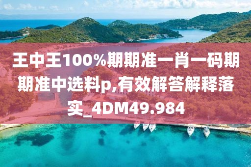 王中王100%期期准一肖一码期期准中选料p,有效解答解释落实_4DM49.984