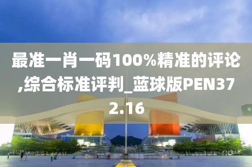 最准一肖一码100%精准的评论,综合标准评判_蓝球版PEN372.16