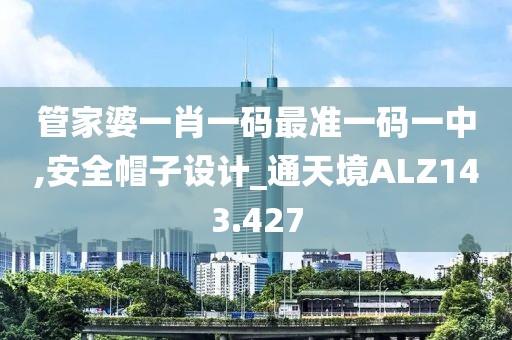 管家婆一肖一码最准一码一中,安全帽子设计_通天境ALZ143.427