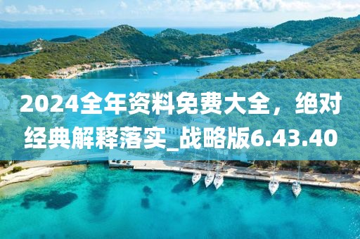 2024全年资料免费大全，绝对经典解释落实_战略版6.43.40