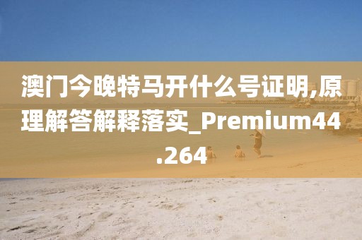 澳门今晚特马开什么号证明,原理解答解释落实_Premium44.264