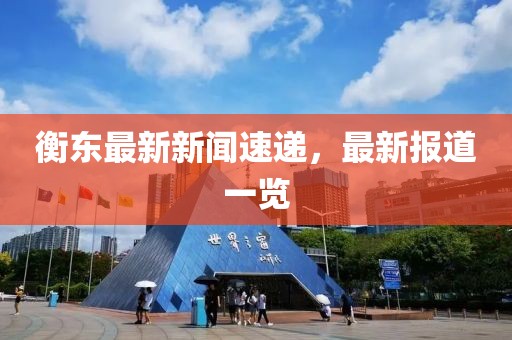 衡东最新新闻速递，最新报道一览