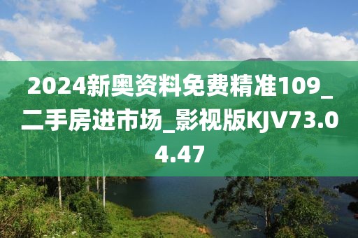 2024新奥资料免费精准109_二手房进市场_影视版KJV73.04.47