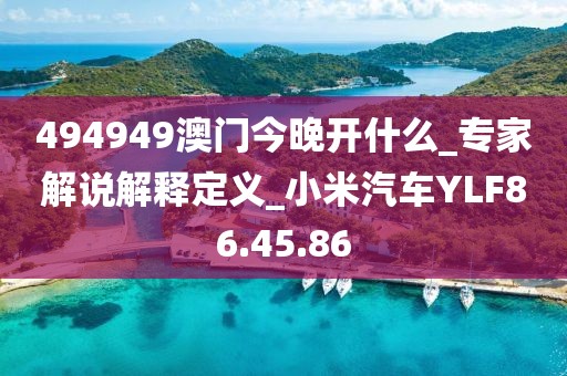 494949澳门今晚开什么_专家解说解释定义_小米汽车YLF86.45.86