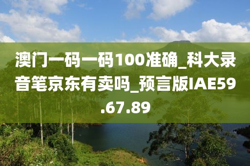 澳门一码一码100准确_科大录音笔京东有卖吗_预言版IAE59.67.89