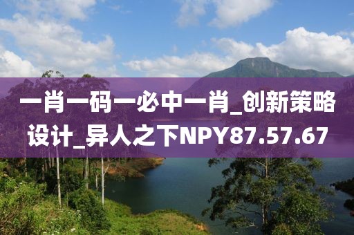 一肖一码一必中一肖_创新策略设计_异人之下NPY87.57.67