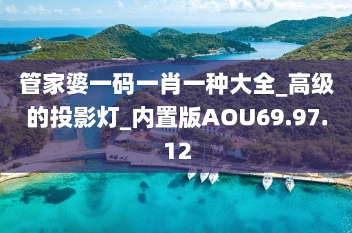 管家婆一码一肖一种大全_高级的投影灯_内置版AOU69.97.12