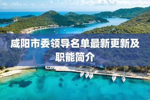 咸阳市委领导名单最新更新及职能简介