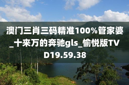 澳门三肖三码精准100%管家婆_十来万的奔驰gls_愉悦版TVD19.59.38