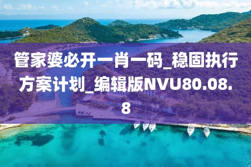 管家婆必开一肖一码_稳固执行方案计划_编辑版NVU80.08.8