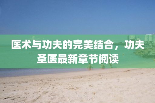 医术与功夫的完美结合，功夫圣医最新章节阅读