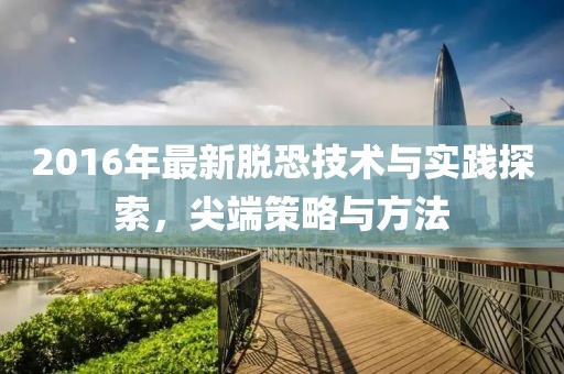 2016年最新脱恐技术与实践探索，尖端策略与方法
