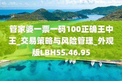 管家婆一票一码100正确王中王_交易策略与风险管理_外观版LBH55.46.95