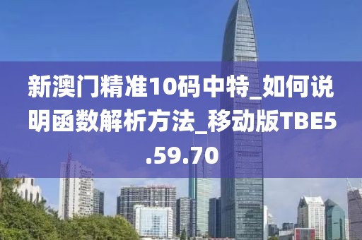 新澳门精准10码中特_如何说明函数解析方法_移动版TBE5.59.70