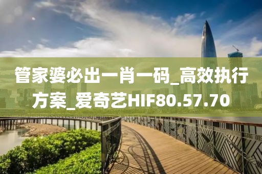管家婆必出一肖一码_高效执行方案_爱奇艺HIF80.57.70
