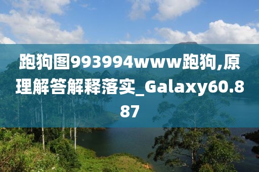 跑狗图993994www跑狗,原理解答解释落实_Galaxy60.887