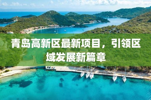 青岛高新区最新项目，引领区域发展新篇章