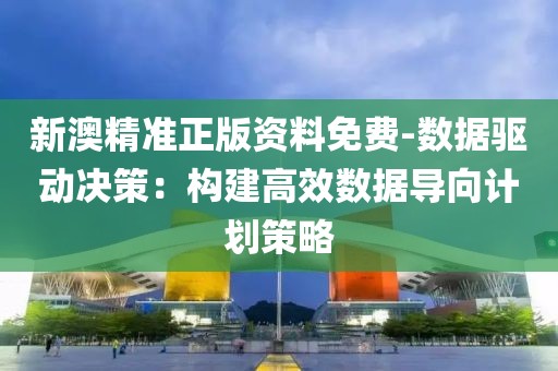 新澳精准正版资料免费-数据驱动决策：构建高效数据导向计划策略