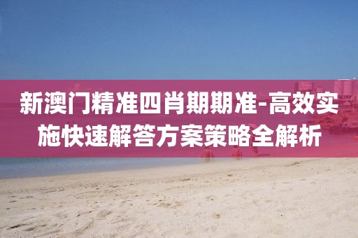 新澳门精准四肖期期准-高效实施快速解答方案策略全解析