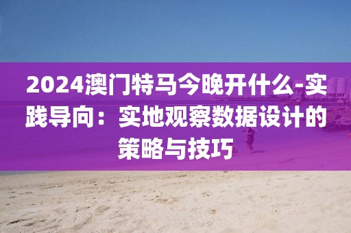 2024澳门特马今晚开什么-实践导向：实地观察数据设计的策略与技巧