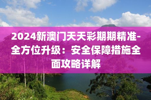 2024新澳门天天彩期期精准-全方位升级：安全保障措施全面攻略详解