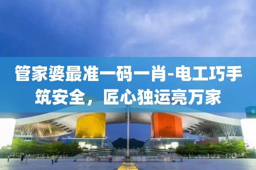 管家婆最准一码一肖-电工巧手筑安全，匠心独运亮万家