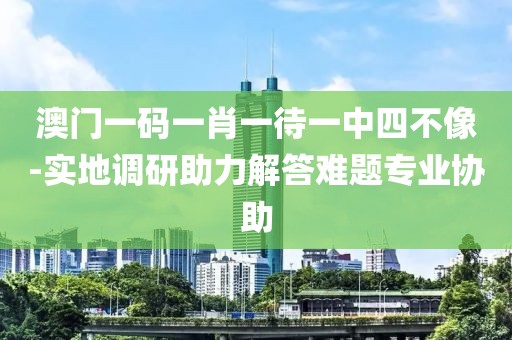 澳门一码一肖一待一中四不像-实地调研助力解答难题专业协助