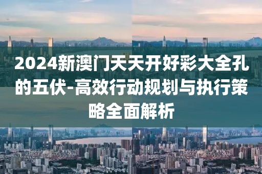 2024新澳门天天开好彩大全孔的五伏-高效行动规划与执行策略全面解析