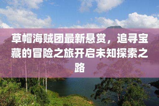 草帽海贼团最新悬赏，追寻宝藏的冒险之旅开启未知探索之路
