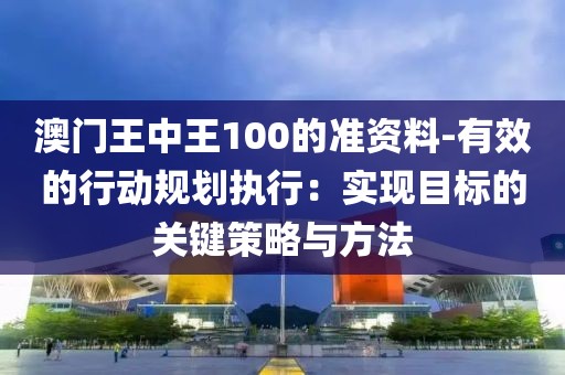 澳门王中王100的准资料-有效的行动规划执行：实现目标的关键策略与方法