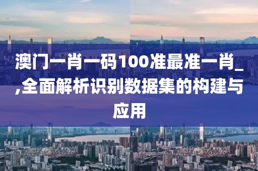 澳门一肖一码100准最准一肖_,全面解析识别数据集的构建与应用