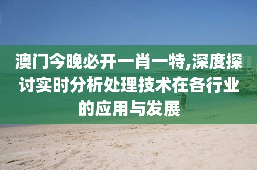 澳门今晚必开一肖一特,深度探讨实时分析处理技术在各行业的应用与发展